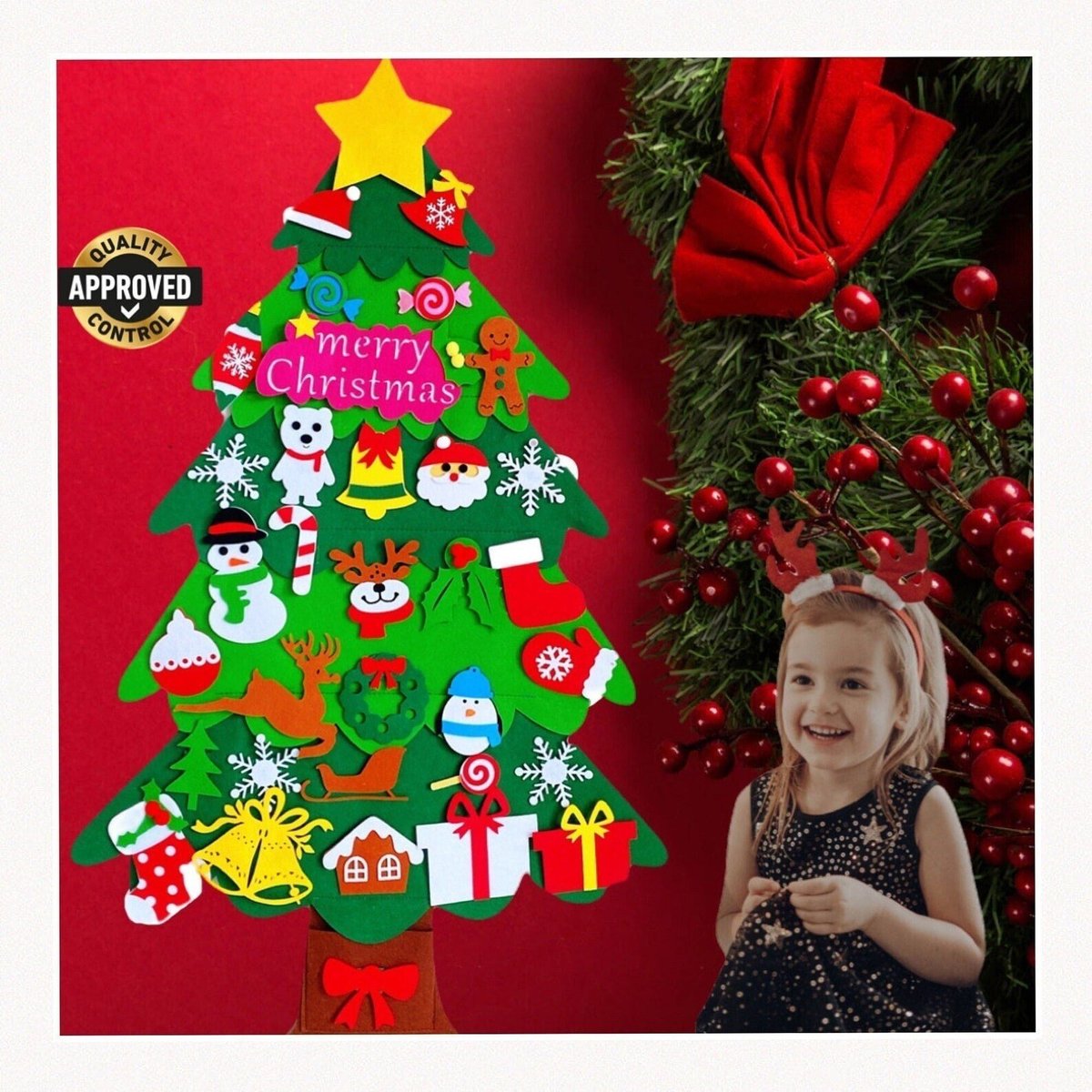 Feltmas Tree - Felt Tree For Toddlers
