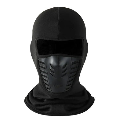 Black Face Protecting Winter Mask balaclava with breathable vented mouth cover for cold weather protection