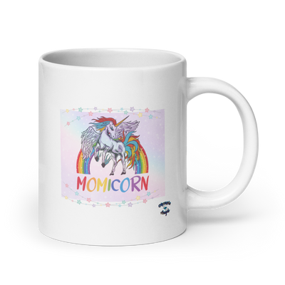 White glossy mug